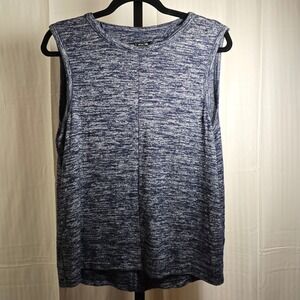 Rag & Bone Jean Women's M Tank Top‎ Blue Gray Sleeveless Knit Casual  Back Slit